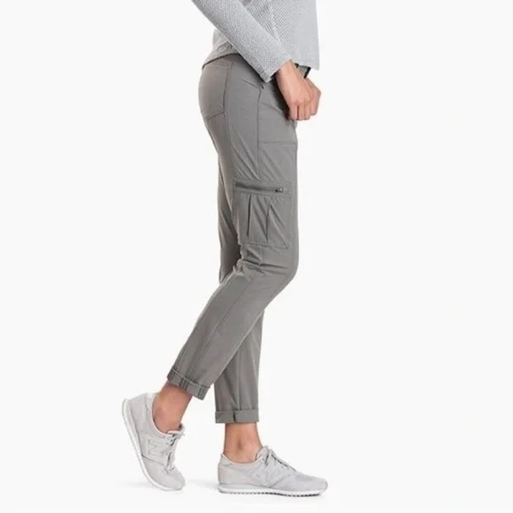 Kuhl Women's Horizn Skinny Cargo Pants - Gray - Hiking, Outdoor, Travel Size 2 - Picture 1 of 8
